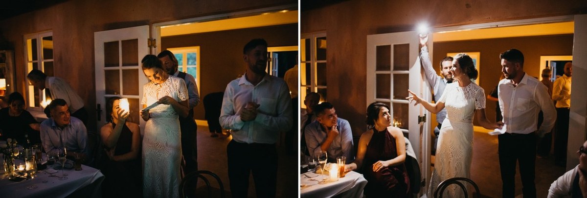 A guest dances beside the tables as the reception continues. Photograph by documentary wedding photographer Joshua Mikhaiel.